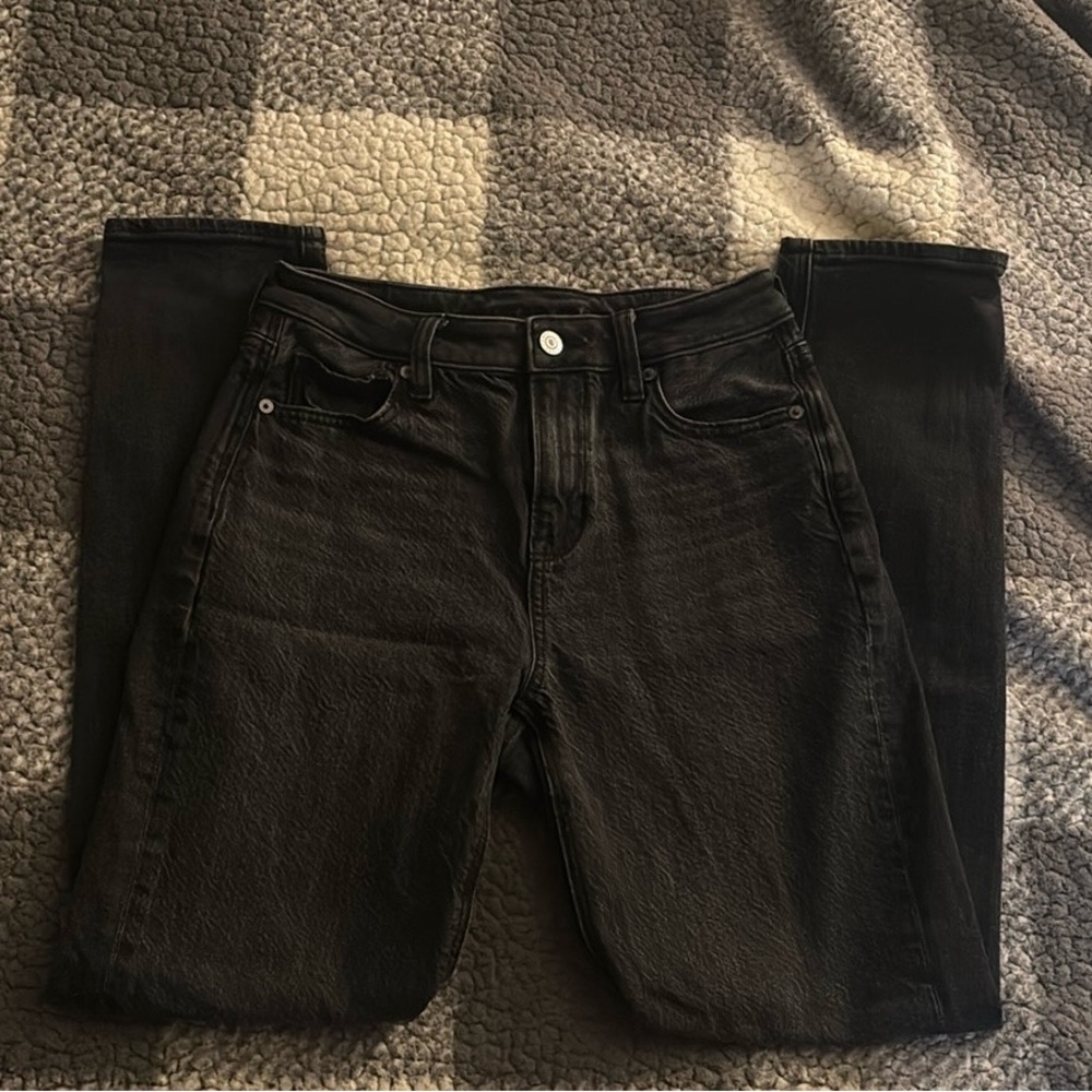 AE Black Mom Jeans